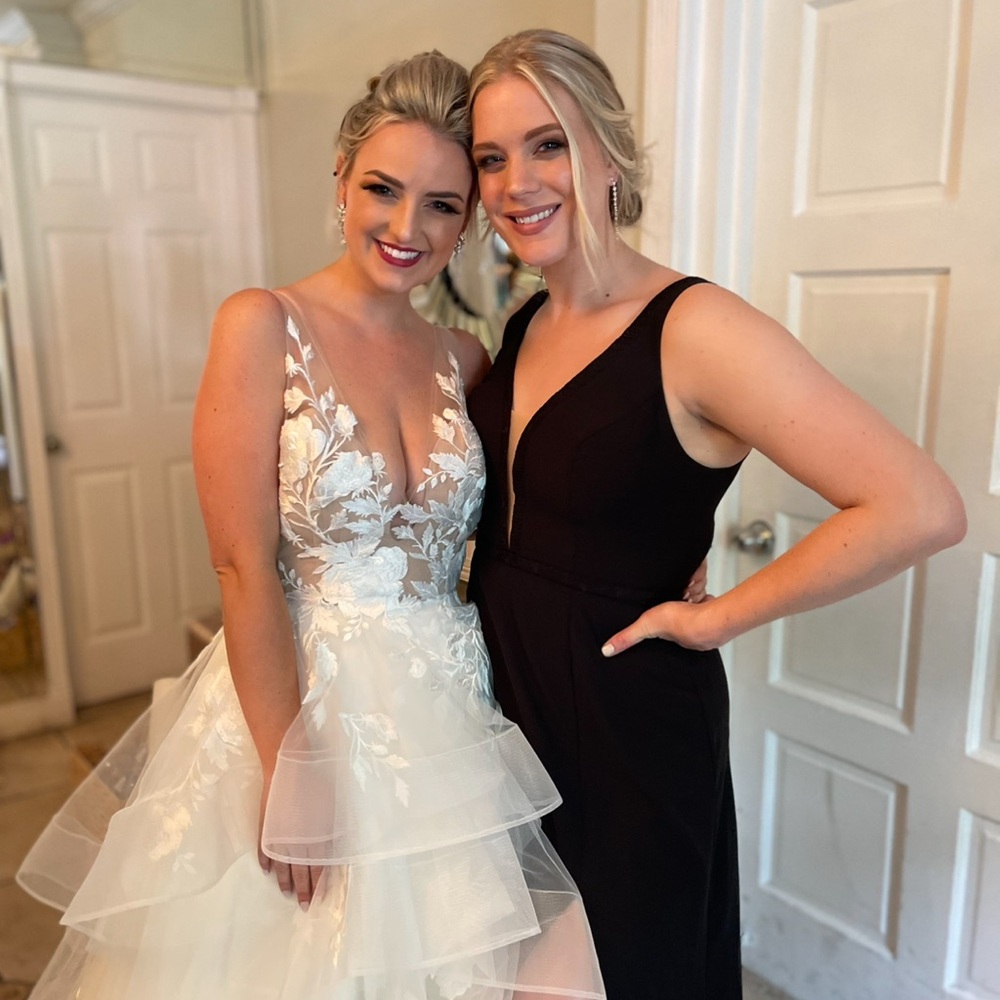 Azazie Black Bridesmaid Dress size 12